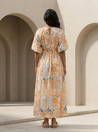 Positano Tie-Strap Maxi